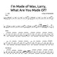 I'm Made of Wax, Larry, What Are You Made Of? - A Day to Remember - Drum Sheet Music PDF Download